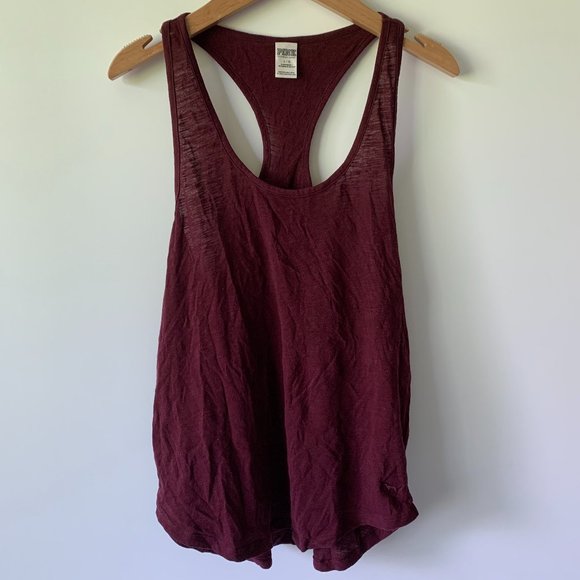VS PINK Racer Back Cotton Tank - Picture 1 of 3